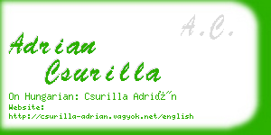 adrian csurilla business card